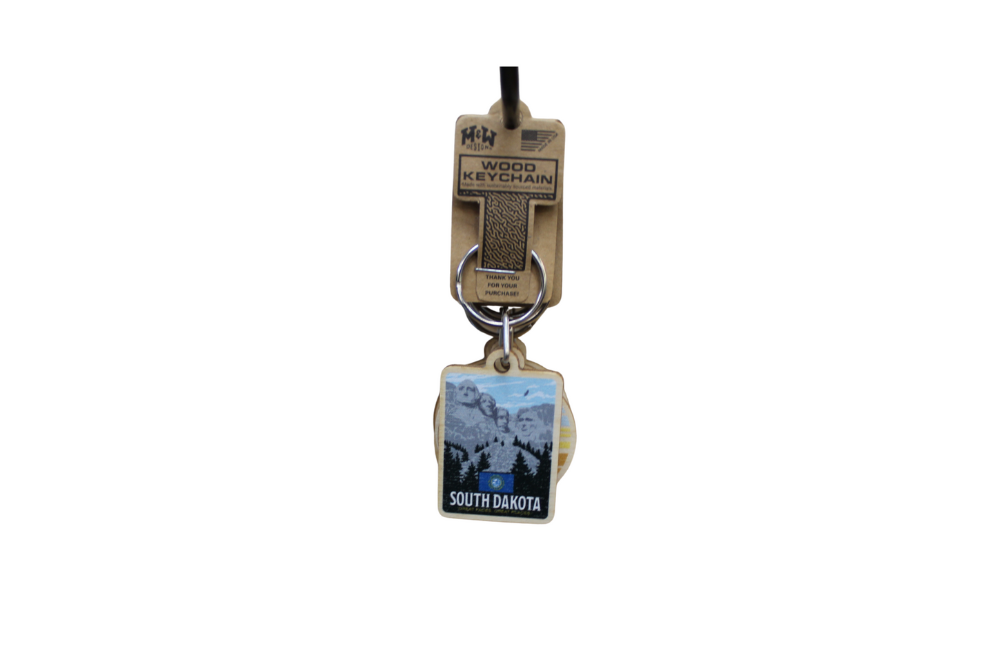 M&W Wood Keychain