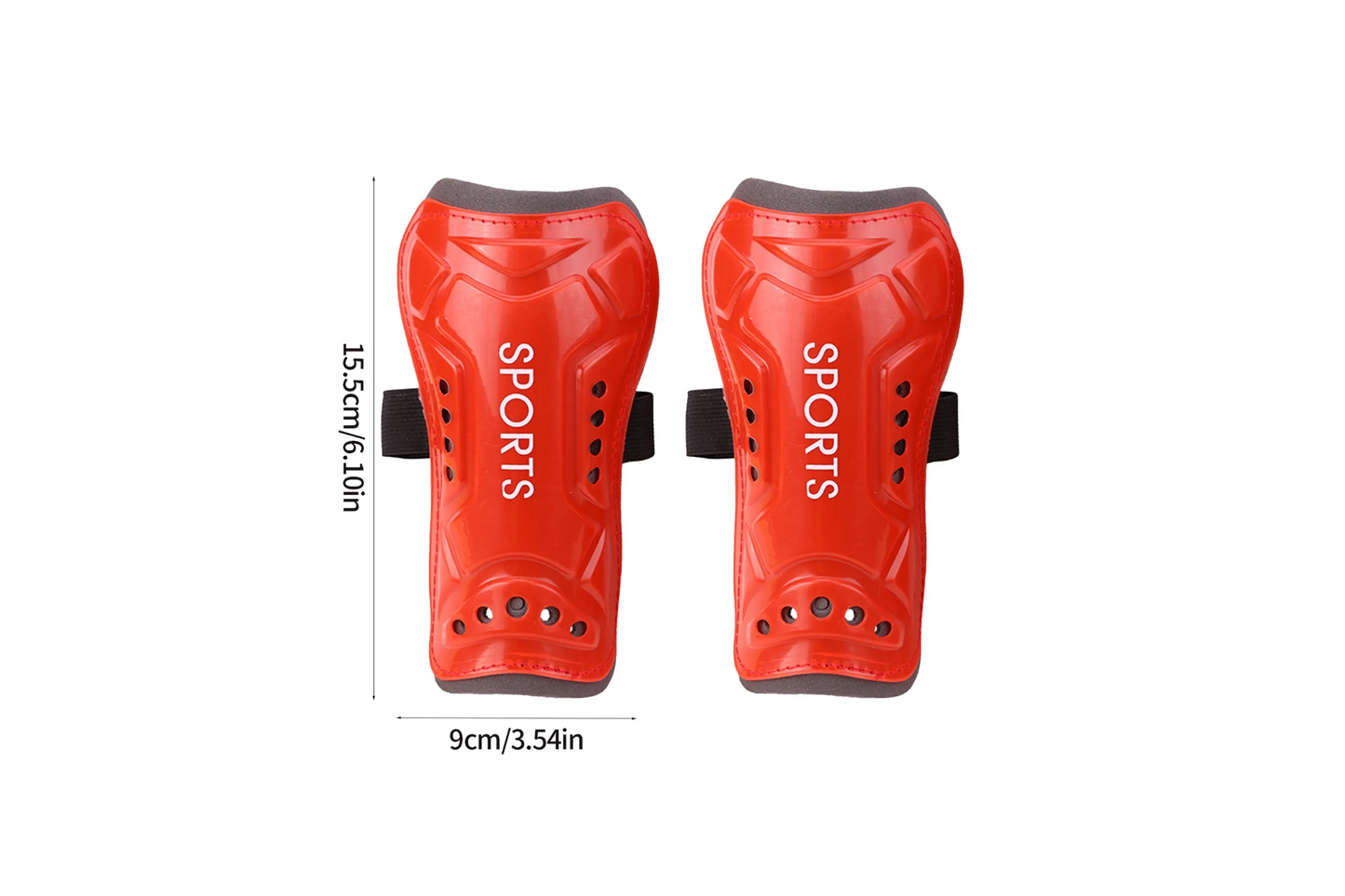 Red Shin Guards