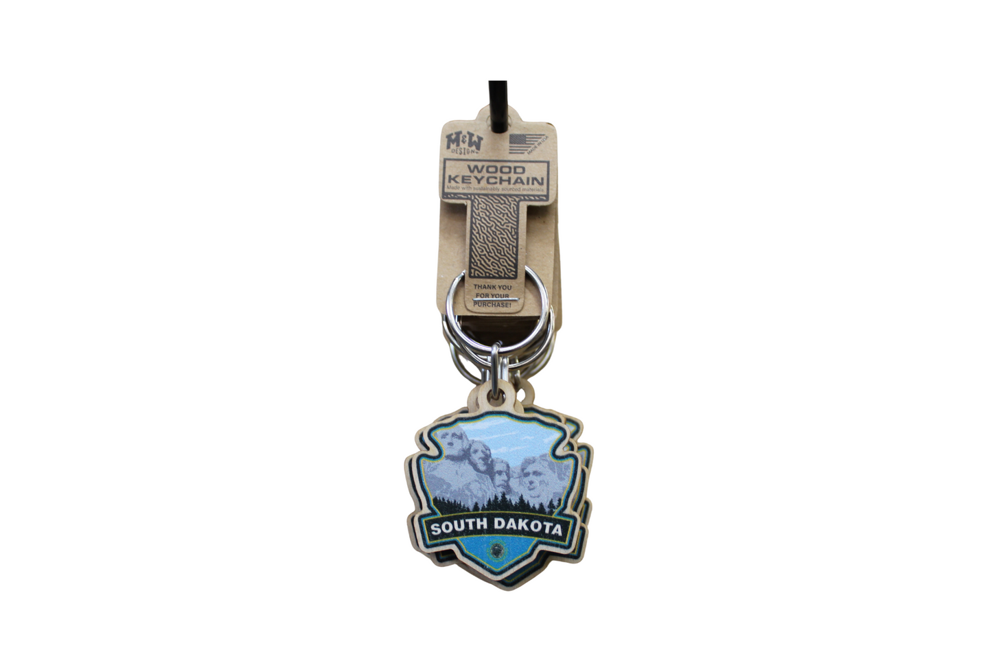 M&W Wood Keychain