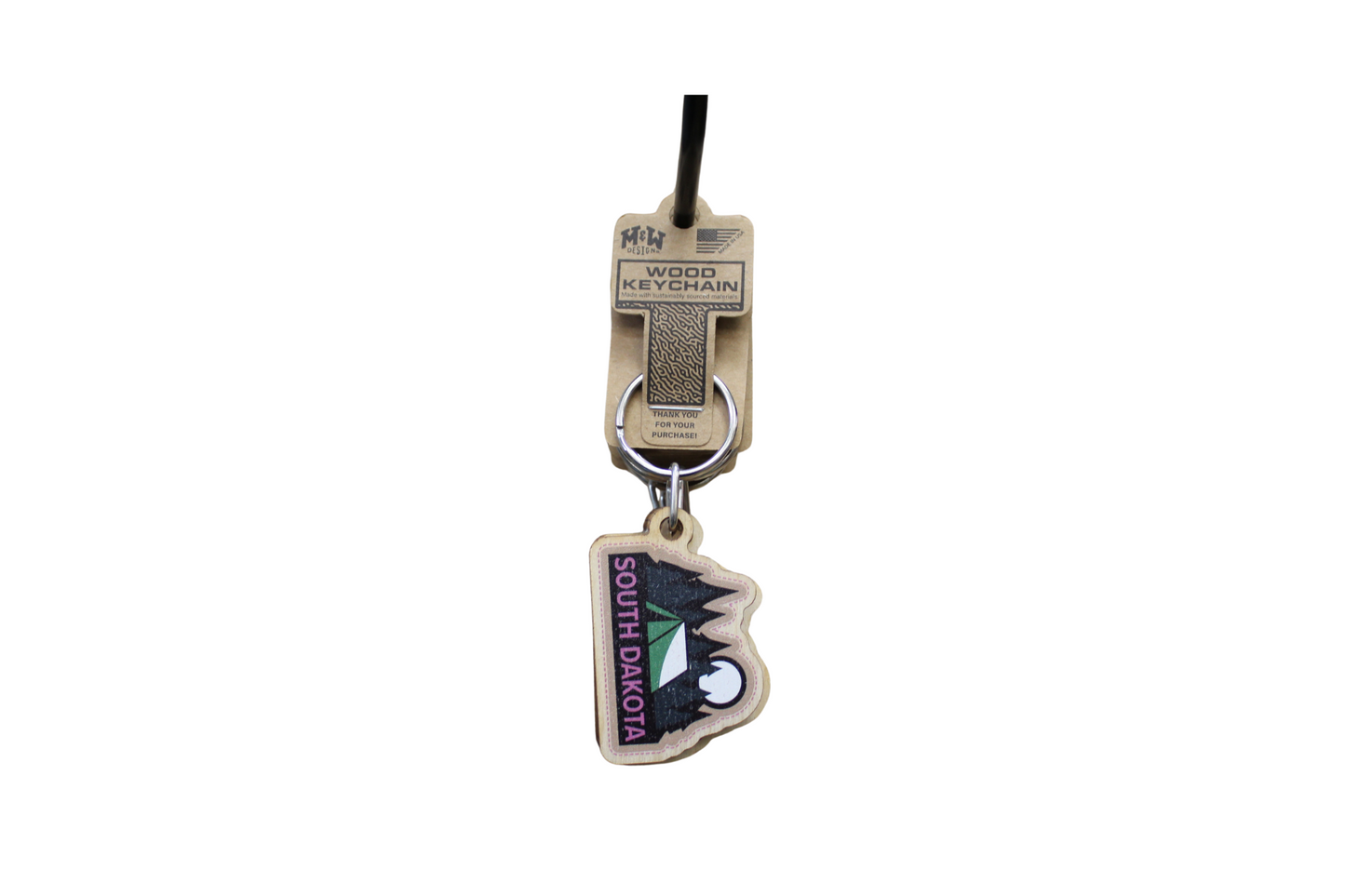 M&W Wood Keychain