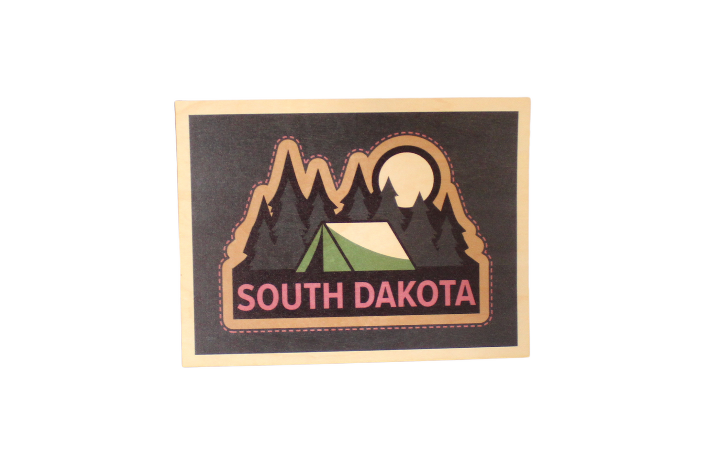 M&W  South Dakota Wood Postcards